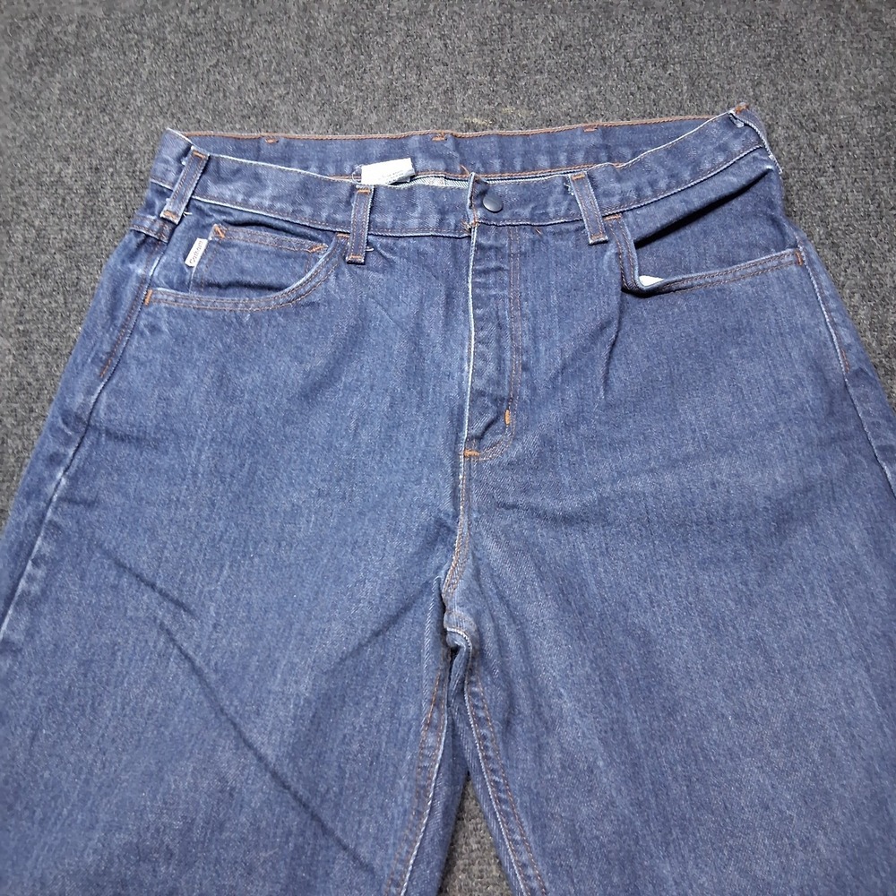 Carhartt Fire Flame Resistant Blue Jeans Mens Size 36x32 FRB 150 PRW